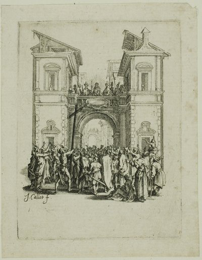 La présentation au peuple, extrait de La petite passion - Jacques Callot