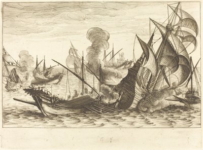 La deuxième bataille navale - Jacques Callot