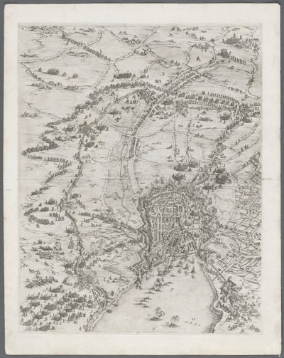 Le siège de La Rochelle : Planche 6, 1628-1630 - Jacques Callot