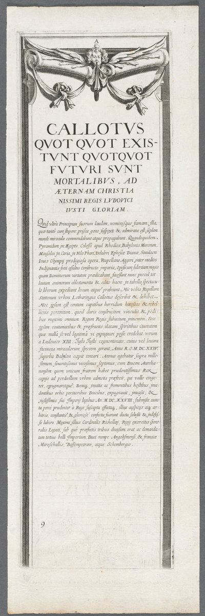 Le siège de La Rochelle: Planche 8, 1628-1630 - Jacques Callot