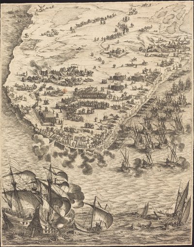 Le Siège de La Rochelle [plaque 10 de 16] - Jacques Callot