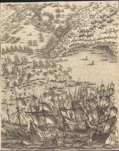 Le Siège de La Rochelle [planche 11 de 16; ensemble comprend 1952.8.97-112] - Jacques Callot