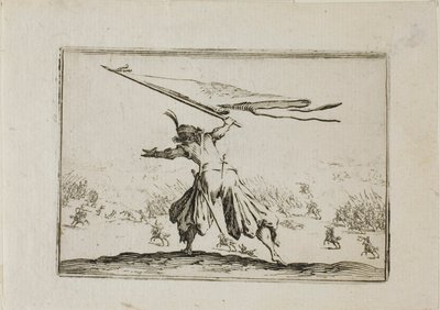 Le Porte-étendard, des Caprices - Jacques Callot