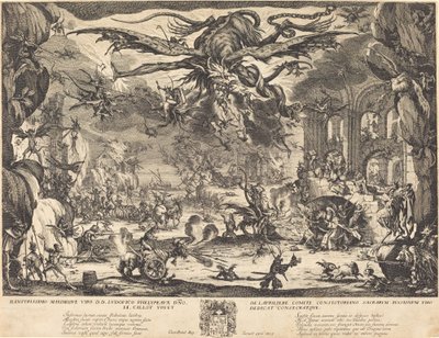 La Tentation de Saint Antoine (deuxième version) - Jacques Callot