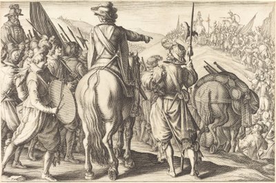 Les troupes en marche, vers 1614 - Jacques Callot