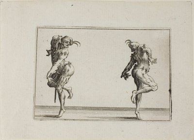 Les deux pantalons qui tournent le dos, extrait des Caprices - Jacques Callot