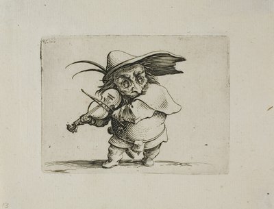 Le Violoniste, de Varie Figure Gobbi - Jacques Callot