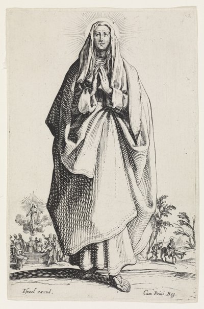 La Vierge Marie de Les Grands Apôtres, 1631 - Jacques Callot