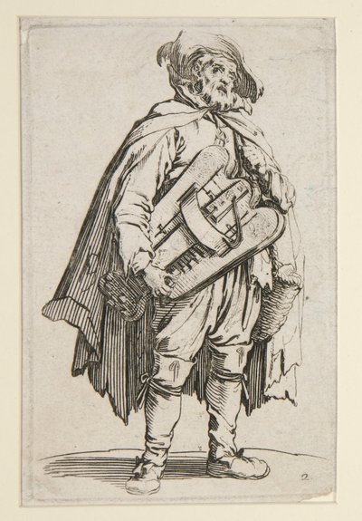 Le joueur de vielle, des Mendiants - Jacques Callot