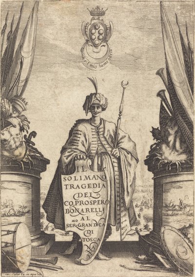 Page de titre pour "Il Solimano" - Jacques Callot
