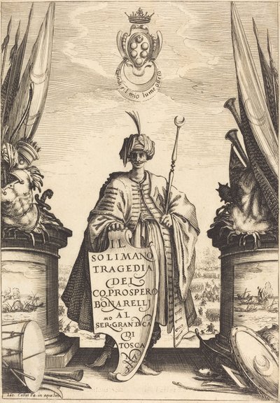 Page de titre pour "Il Solimano" - Jacques Callot