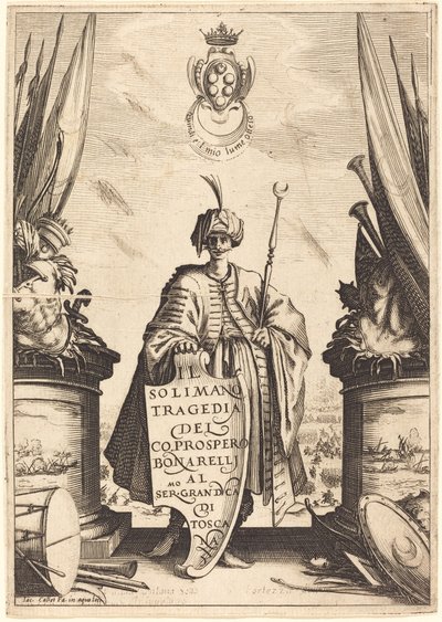 Page de titre pour "Il Solimano" - Jacques Callot