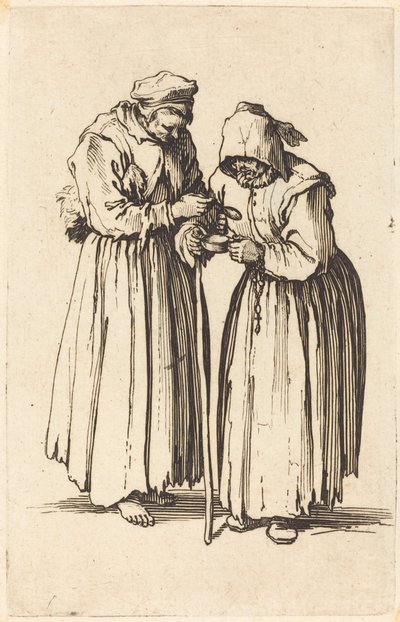 Deux femmes mendiantes - Jacques Callot