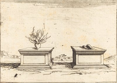 Deux Cœurs, 1628 - Jacques Callot