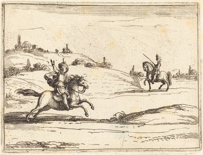 Deux chevaliers - Jacques Callot