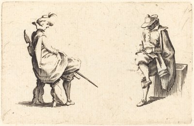 Deux Figures Assises - Jacques Callot