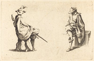 Deux figures assises - Jacques Callot