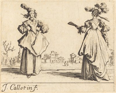 Deux femmes de la société - Jacques Callot