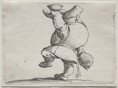 Varie figure gobbi di Iacopo Callot (Buveur vu de dos) - Jacques Callot