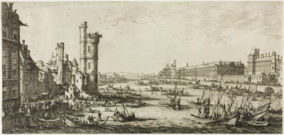 Vue du Louvre - Jacques Callot