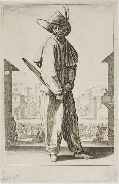 Zanni, extrait de Trois comédiens italiens - Jacques Callot