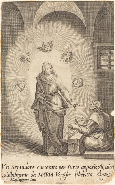 Le Serviteur Délivré - Jacques Callot after Donato Mascagni