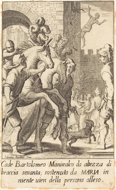 Bartolomeo, maréchal-ferrant - Jacques Callot after Fabrizio Boschi