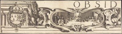 Le Siège de La Rochelle [plaque 1 de 16; ensemble comprend 1952.8.97-112] - Jacques Callot and Abraham Bosse