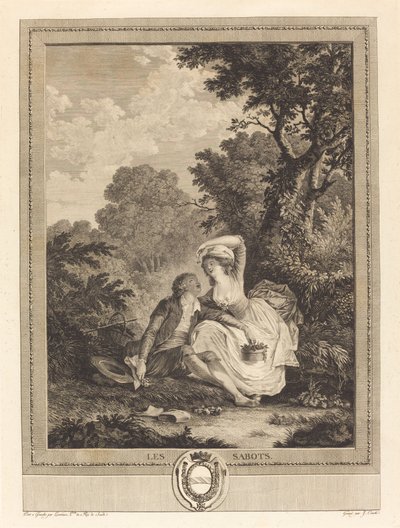 Les sabots - Jacques Couché after Nicolas Lavreince