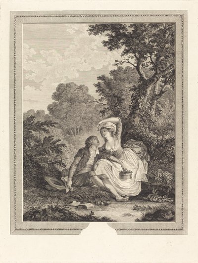 Les sabots - Jacques Couché after Nicolas Lavreince