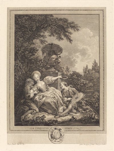 La coquette fixée - Jacques Couché and Jean Dambrun after Jean Honoré Fragonard
