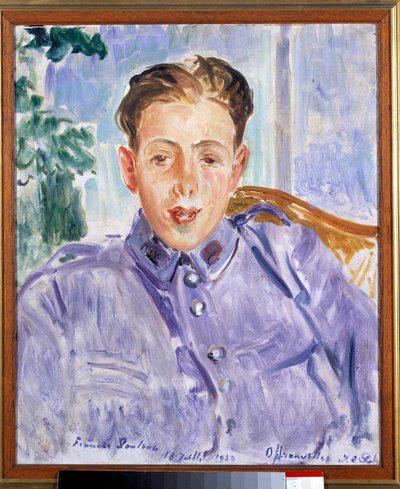 Portrait de Francis Poulenc (1899-1963), compositeur français - Jacques Emile Blanche