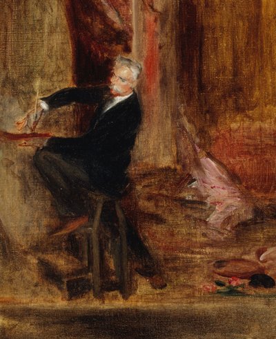 Portrait de Jules Chéret 1836-1933 dans son atelier, 1892 - Jacques Emile Blanche