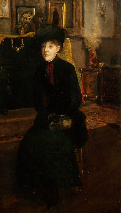 Portrait de Mary Cassatt 1844-1926, 1885 - Jacques Emile Blanche