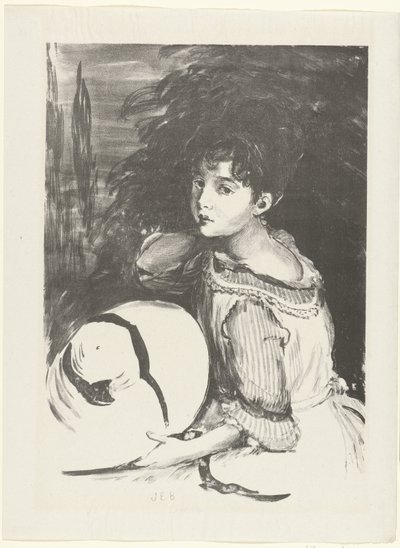 Portrait de Wanda Zielimska connue sous le nom de Pouponne (Jeune fille) - Jacques Emile Blanche