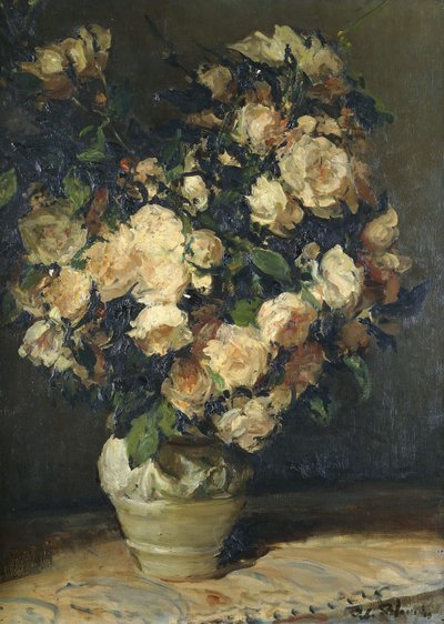 Roses dans un vase - Jacques Emile Blanche