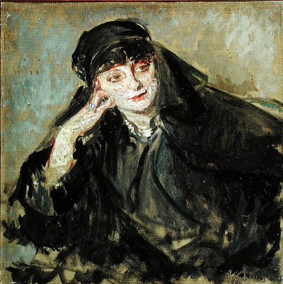 Étude pour un portrait de la comtesse Anna de Noailles (1876-1933) 1912 - Jacques Emile Blanche