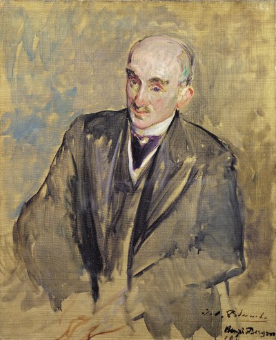 Étude pour un portrait de Henri Bergson (1859-1941) 1911 - Jacques Emile Blanche