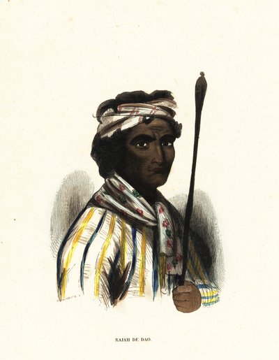 Make-Tetti, Raja de Dao, Îles Moluques, Indonésie - Jacques Etienne Victor (after) Arago