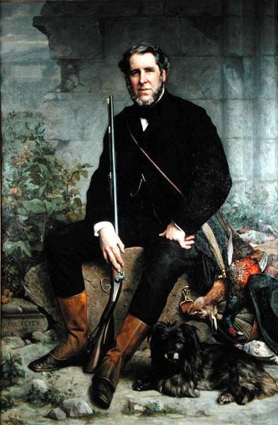 Portrait de John Bowes (1811-85) - Jacques Eugene Feyen