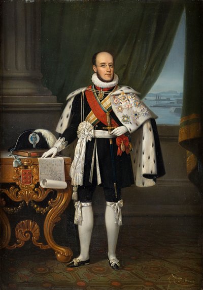 Infante Luís, duc de Porto 1838-1889, futur roi Luís I du Portugal, avant 1860 - Jacques Francois Carabain