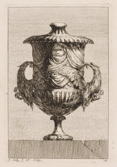 Suite de Vases : Planche 12, 1746 - Jacques Francois Joseph Saly