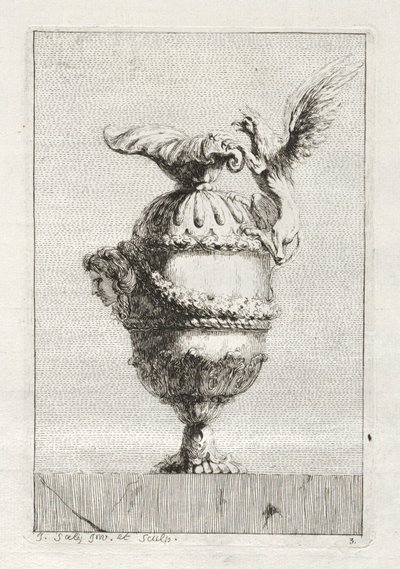 Suite de vases : Planche 3, 1746 - Jacques Francois Joseph Saly