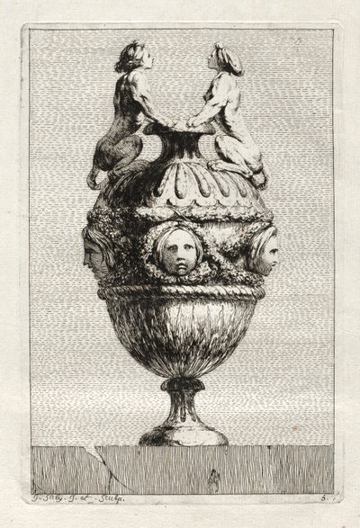 Suite de vases : Planche 5 - Jacques Francois Joseph Saly