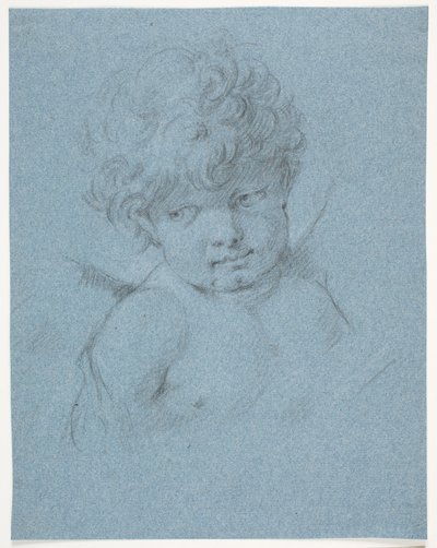 Ange ailé ? Amour ? Buste - Jacques Francois Joseph Saly