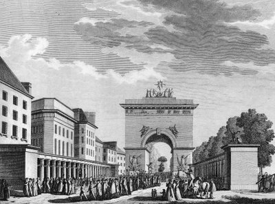 Révolution française : Acceptation de la Constitution du 3 septembre 1791. Gravure de Berthaut d