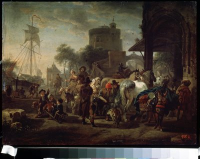 La foire aux chevaux - Jacques Francois Joseph Swebach
