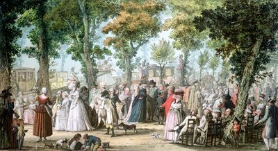 Promenade en Boulevard du Temple, 1788 - Jacques Francois Joseph Swebach
