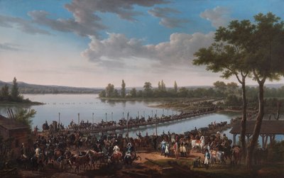 Le passage du Danube par Napoléon avant la bataille de Wagram - Jacques Francois Joseph Swebach