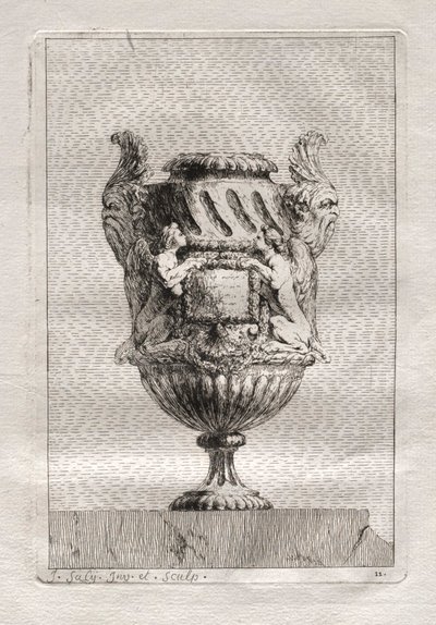 Suite de vases :  Planche 11 - Jacques François Saly